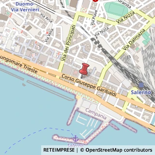 Mappa Corso Giuseppe Garibaldi, 164, 84122 Salerno, Salerno (Campania)