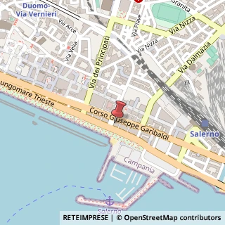Mappa Corso Giuseppe Garibaldi, 153, 84123 Salerno, Salerno (Campania)