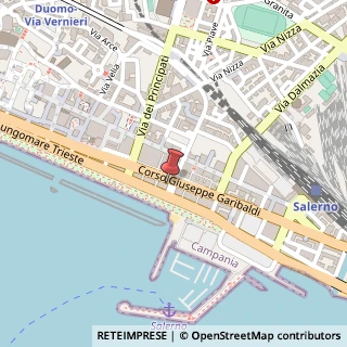 Mappa Corso Giuseppe Garibaldi, 167, 84122 Salerno, Salerno (Campania)