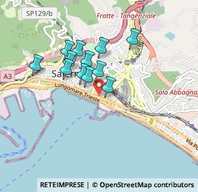 Mappa Via Arturo de Felice, 84123 Salerno SA, Italia (0.735)