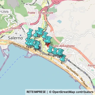Mappa Via Luigi Guercio, 84127 Salerno SA, Italia (0.6765)