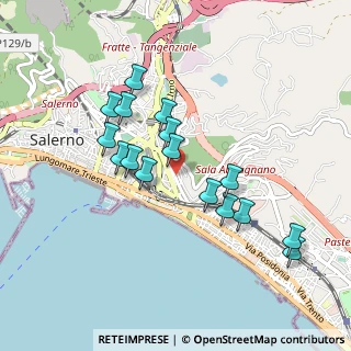 Mappa Via Luigi Guercio, 84127 Salerno SA, Italia (0.905)
