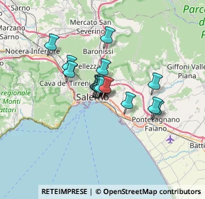 Mappa Via Luigi Guercio, 84134 Salerno SA, Italia (4.36235)