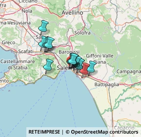 Mappa Via Luigi Guercio, 84127 Salerno SA, Italia (7.51563)
