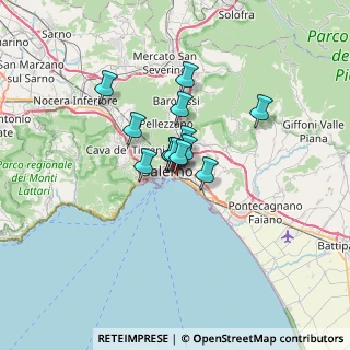 Mappa Via SS. Martiri Salernitani, 84123 Salerno SA, Italia (3.99385)