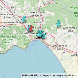 Mappa Via SS. Martiri Salernitani, 84123 Salerno SA, Italia (3.86364)