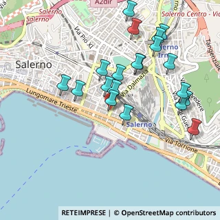 Mappa Via SS. Martiri Salernitani, 84123 Salerno SA, Italia (0.539)