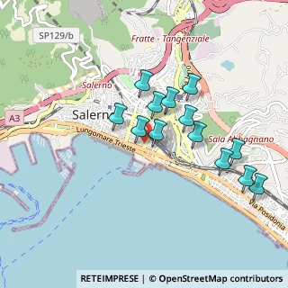 Mappa Via Santi Martiri Salernitani, 84123 Salerno SA, Italia (0.88)