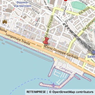Mappa Corso Giuseppe Garibaldi, 195, 84122 Salerno, Salerno (Campania)