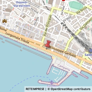Mappa Lungomare Trieste, 82, 84122 Salerno, Salerno (Campania)