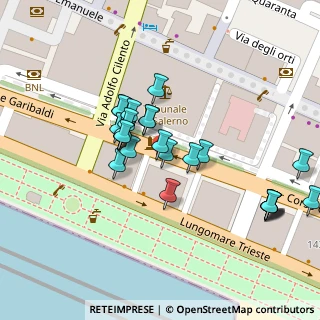 Mappa Lungomare Trieste Tribunale, 84122 Salerno SA, Italia (0.02593)