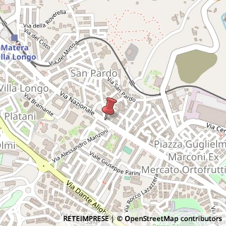 Mappa Via Nazionale,  164, 75100 Matera, Matera (Basilicata)