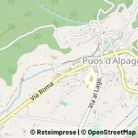 Mapa Puos d'Alpago