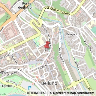 Mappa Piazza San Stefano, 3, 32100 Belluno, Belluno (Veneto)