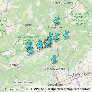 Mappa Via Camillo Benso Cavour, 32100 Belluno BL, Italia (8.90538)