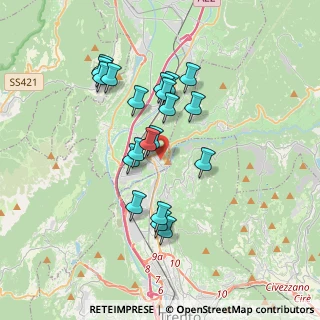 Mappa Via dei Colli, 38015 Lavis TN, Italia (3.1185)