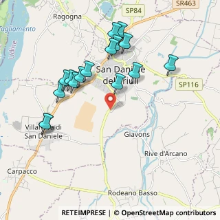 Mappa Via Mons. Oscar Romero, 33038 San Daniele del Friuli UD, Italia (1.97438)