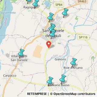 Mappa Via Mons. Oscar Romero, 33038 San Daniele del Friuli UD, Italia (2.7575)