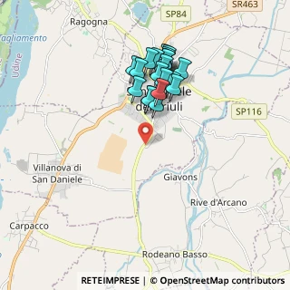 Mappa Via Mons. Oscar Romero, 33038 San Daniele del Friuli UD, Italia (1.6365)