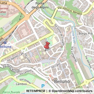Mappa Piazza Giorgio Piloni, 11, 32100 Belluno, Belluno (Veneto)