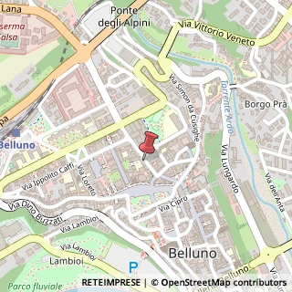 Mappa Piazza Giorgio Piloni, 8, 32100 Belluno, Belluno (Veneto)