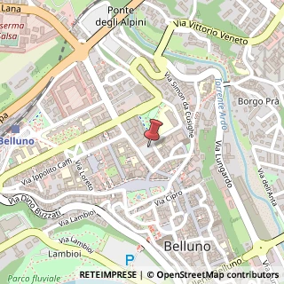 Mappa Piazza Giorgio Piloni, 20, 32100 Belluno, Belluno (Veneto)