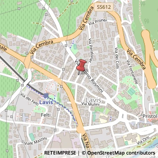 Mappa Via Camillo Moser,  15, 38015 Lavis, Trento (Trentino-Alto Adige)