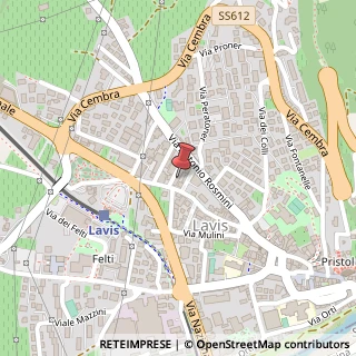 Mappa Via Giuseppe Clementi, 42, 38015 Lavis, Trento (Trentino-Alto Adige)