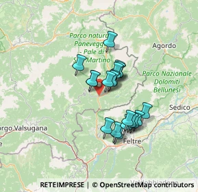 Mappa Busarel, 38050 Imer TN, Italia (9.814)