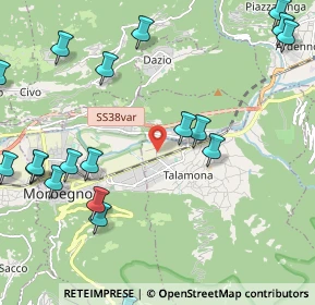 Mappa Via Isola, 23018 Talamona SO, Italia (2.8825)