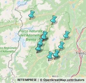 Mappa Via dei Giardini, 38086 Massimeno TN, Italia (10.895)