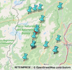 Mappa Via dei Giardini, 38086 Massimeno TN, Italia (15.2475)