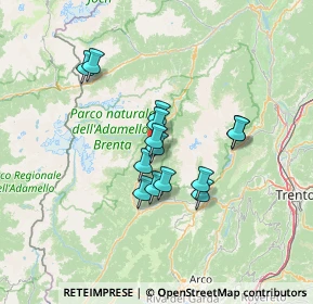 Mappa Via dei Giardini, 38086 Massimeno TN, Italia (10.27286)