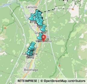 Mappa Via dei Giardini, 38086 Massimeno TN, Italia (1.674)