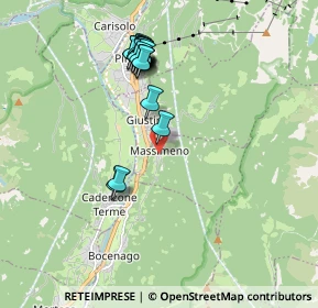 Mappa Via dei Giardini, 38086 Massimeno TN, Italia (1.8465)