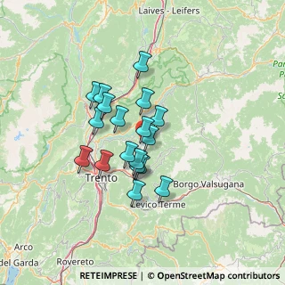 Mappa Frazione Sternigo, 38042 Baselga di Piné TN, Italia (10.06556)