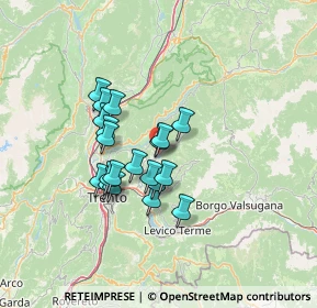 Mappa Frazione Sternigo, 38042 Baselga di Piné TN, Italia (10.4365)