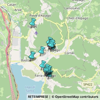 Mappa Via IV Novembre, 32015 Puos d'Alpago BL, Italia (1.4015)