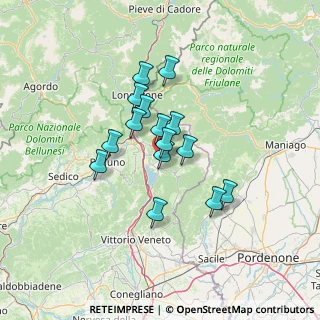 Mappa Via IV Novembre, 32016 Puos d'Alpago BL, Italia (9.71733)