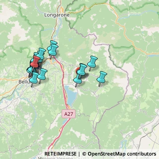 Mappa Via IV Novembre, 32015 Puos d'Alpago BL, Italia (7.807)