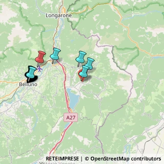 Mappa Via IV Novembre, 32016 Puos d'Alpago BL, Italia (9.5015)