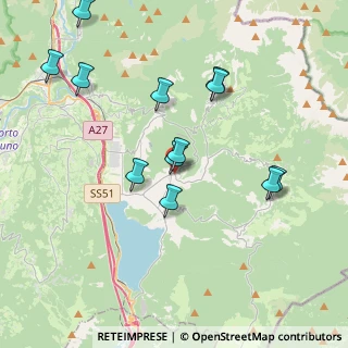 Mappa Via IV Novembre, 32015 Puos d'Alpago BL, Italia (3.95167)