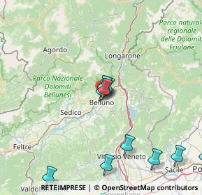 Mappa Piazza vittime via Fani, 32100 Belluno BL, Italia (24.77333)