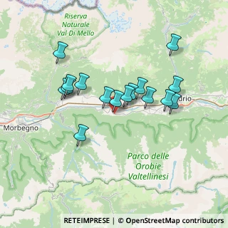 Mappa Via Cedrasco, 23010 Fusine SO, Italia (6.2)