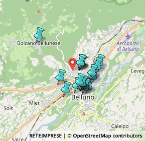 Mappa Via Giusto Navasa, 32100 Belluno BL, Italia (1.095)