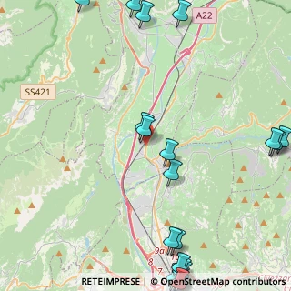 Mappa Via Guglielmo Chistè, 38015 Lavis TN, Italia (6.545)