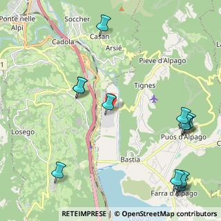 Mappa Viale del Lavoro, 32010 Pieve D'alpago BL, Italia (2.87)