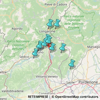 Mappa Viale del Lavoro, 32010 Pieve D'alpago BL, Italia (9.01818)