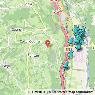Mappa Località Vich, 32014 Ponte nelle Alpi BL, Italia (1.3365)