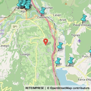 Mappa Località Vich, 32014 Ponte nelle Alpi BL, Italia (3.652)
